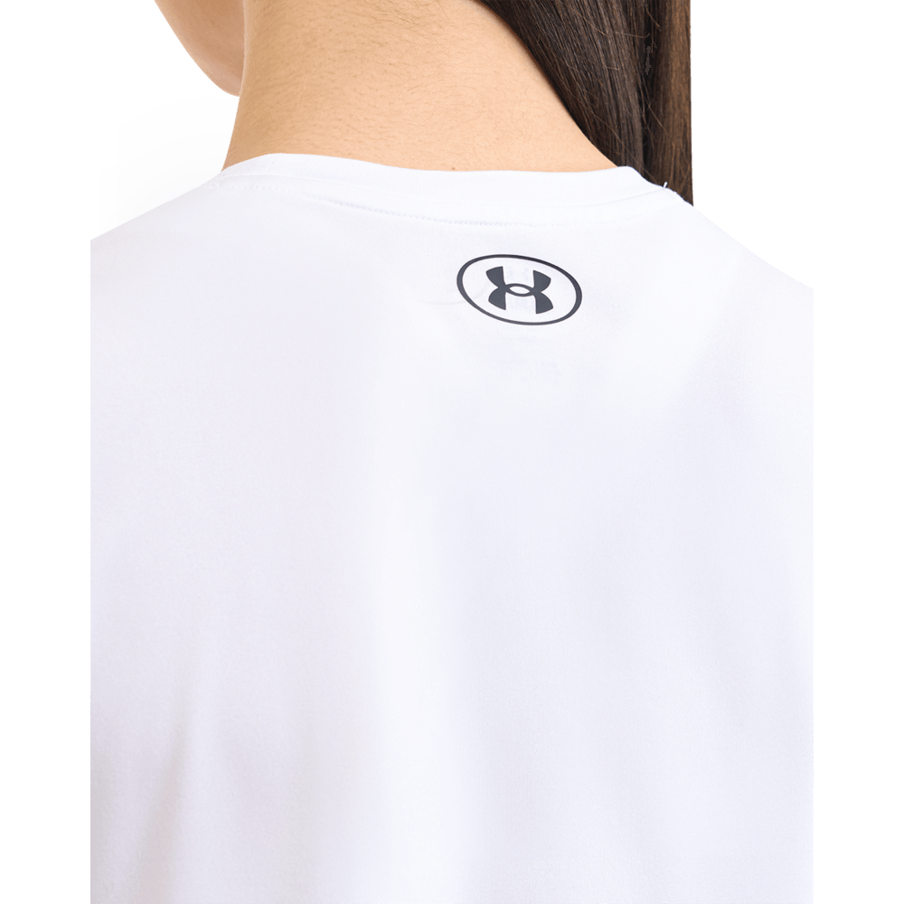 Under Armour Tech Ssc Solid Camiseta Blanco De Mujer Para Entrenamiento