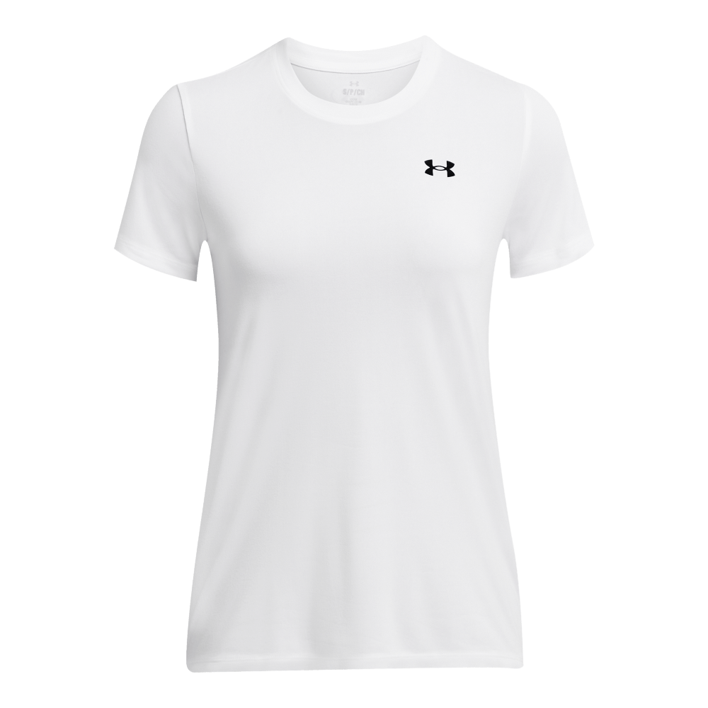 Under Armour Tech Ssc Solid Camiseta Blanco De Mujer Para Entrenamiento