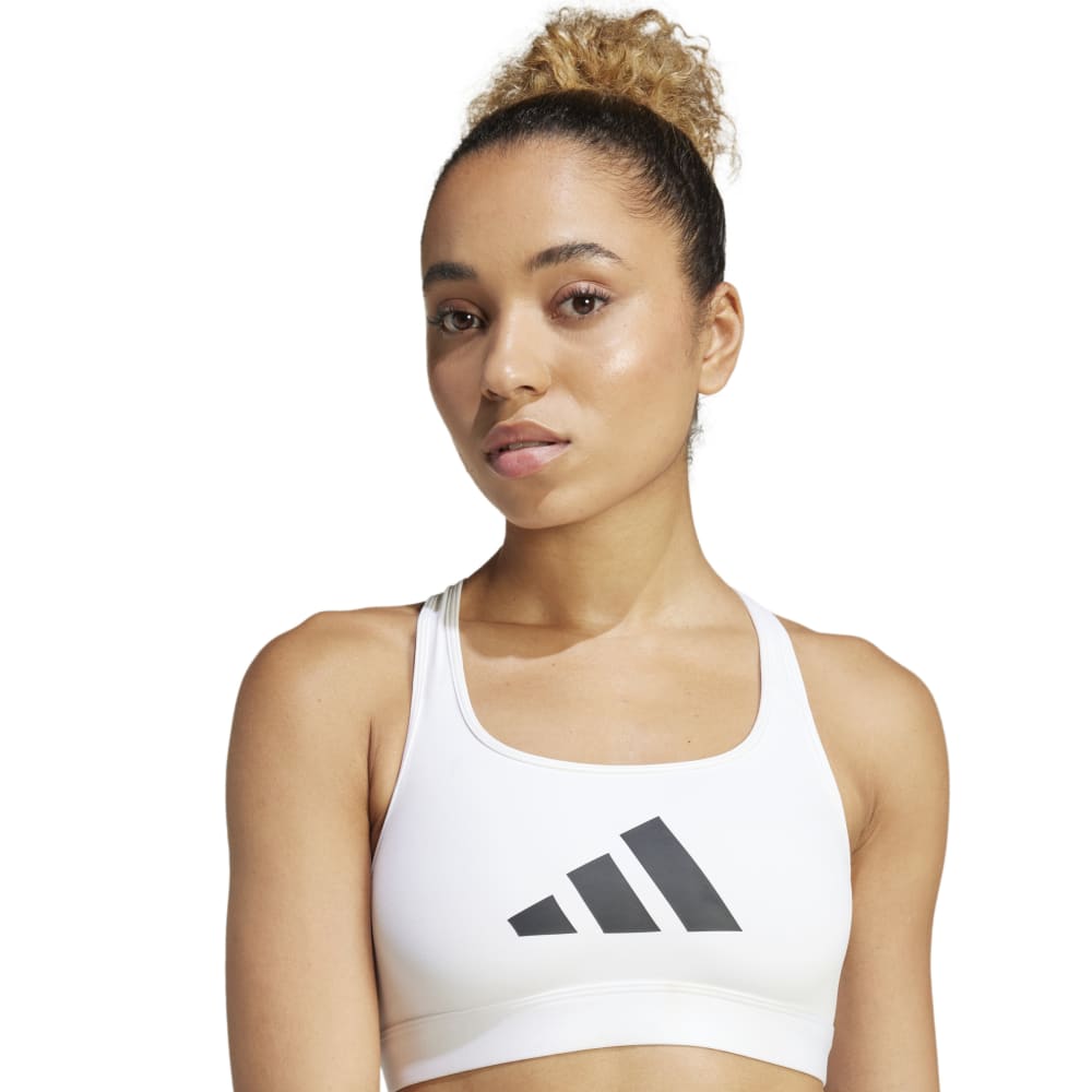 Adidas Top Deportivo Powerreact Big Logo Estamp blanco de mujer para entrenamiento