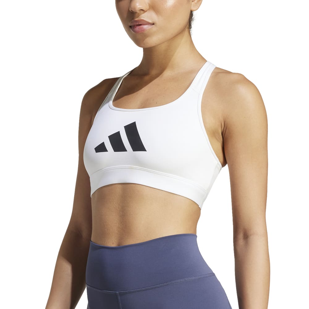 Adidas Top Deportivo Powerreact Big Logo Estamp blanco de mujer para entrenamiento