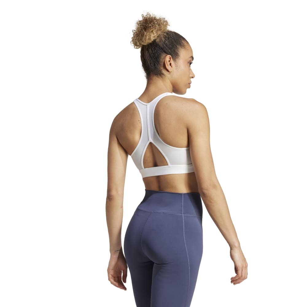 Adidas Top Deportivo Powerreact Big Logo Estamp blanco de mujer para entrenamiento