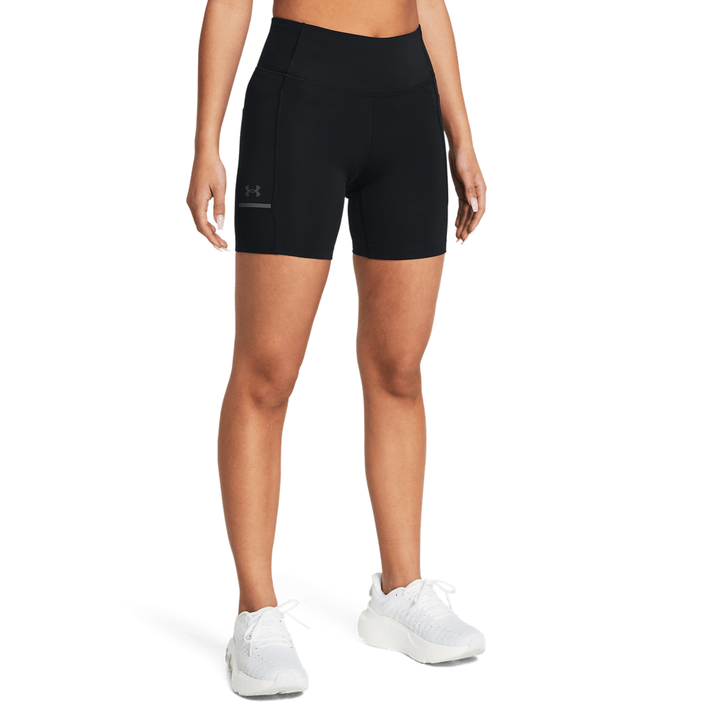UA Fly Fast 6  Short Pantaloneta negro de mujer para correr