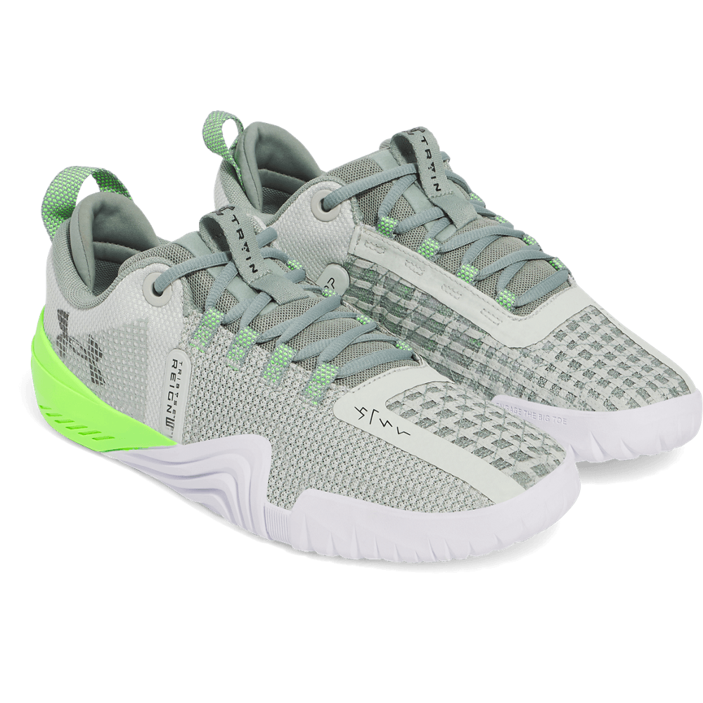 UA Tribase Reign 6 Tenis verde de hombre para entrenamiento