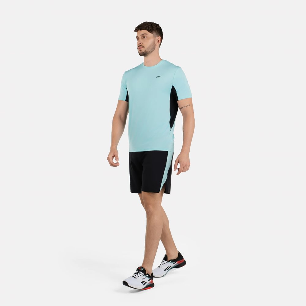 Reebok Athlete Tee 2.0 Rbk-Chill Camiseta Manga Corta azul de hombre para entrenamiento