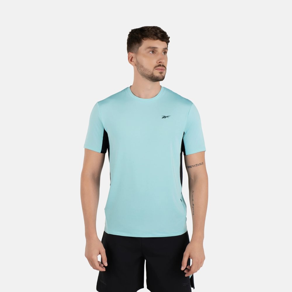 Reebok Athlete Tee 2.0 Rbk-Chill Camiseta Manga Corta azul de hombre para entrenamiento