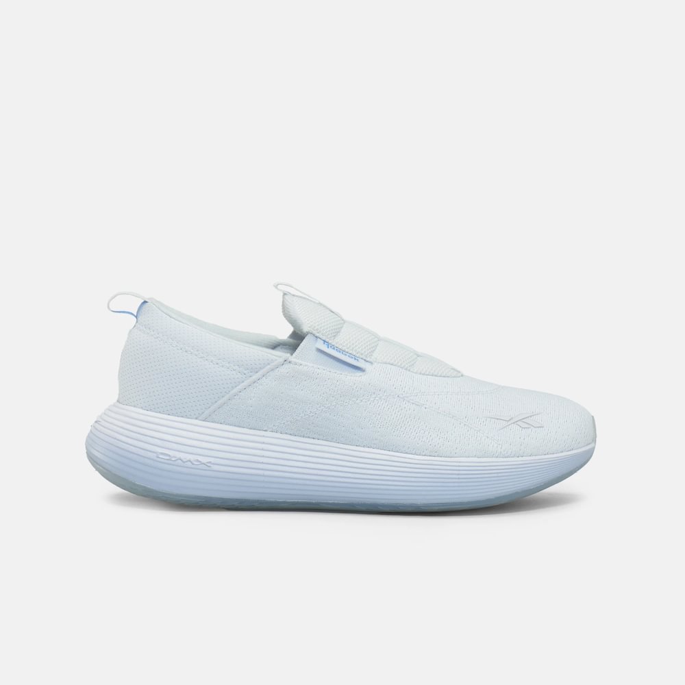 Reebok Dmx Comfort Slip On Tenis gris de mujer para correr