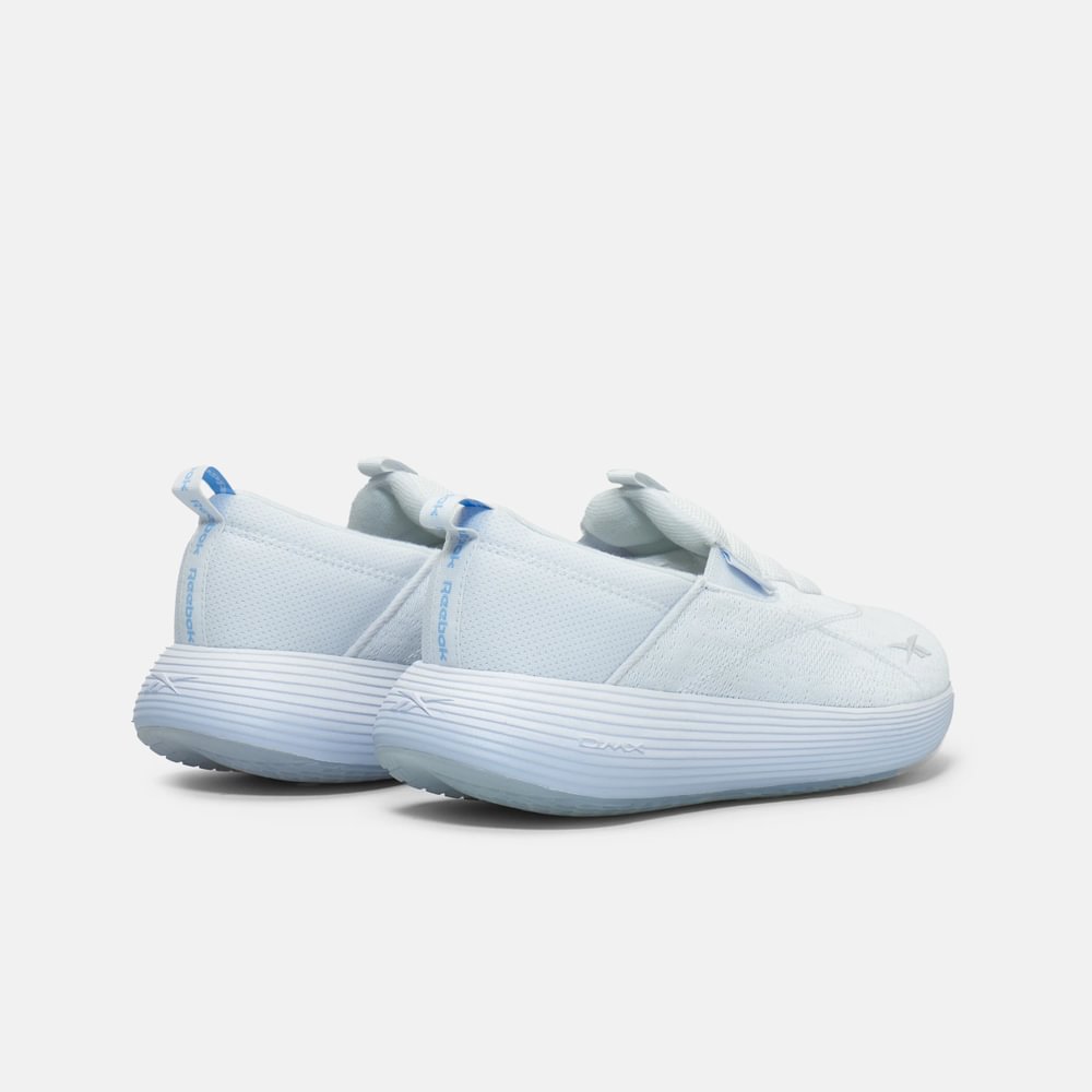 Reebok Dmx Comfort Slip On Tenis gris de mujer para correr