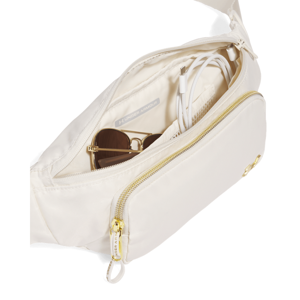 UA Studio Wb Xbody Canguro cafe de mujer lifestyle