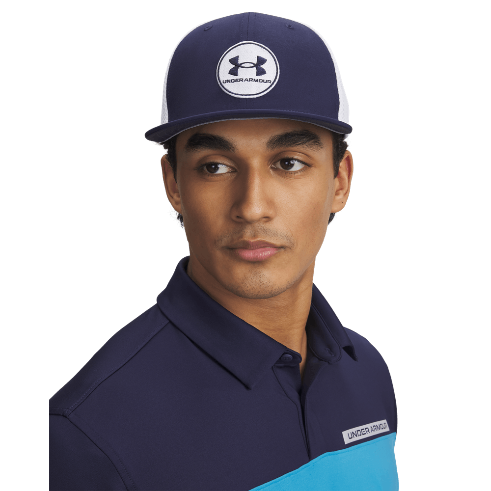 UA Rive Pm Str Gorra azul de hombre para golf