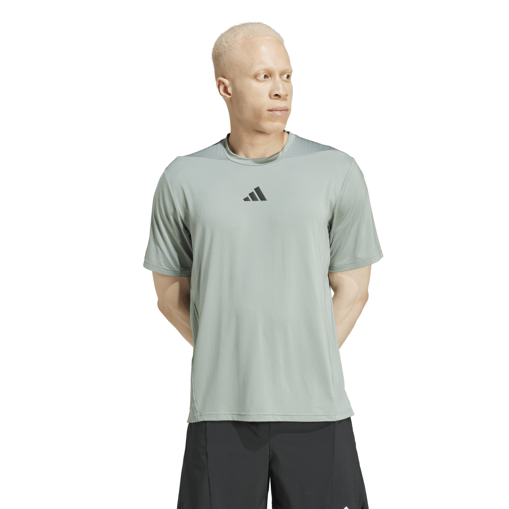 Adidas D4T Int. Tee Camiseta Manga Corta verde de hombre para entrenamiento