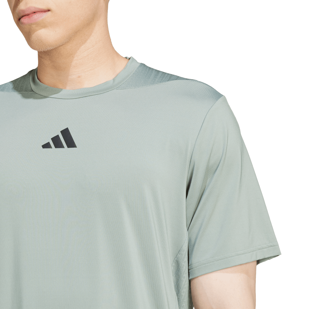 Adidas D4T Int. Tee Camiseta Manga Corta verde de hombre para entrenamiento
