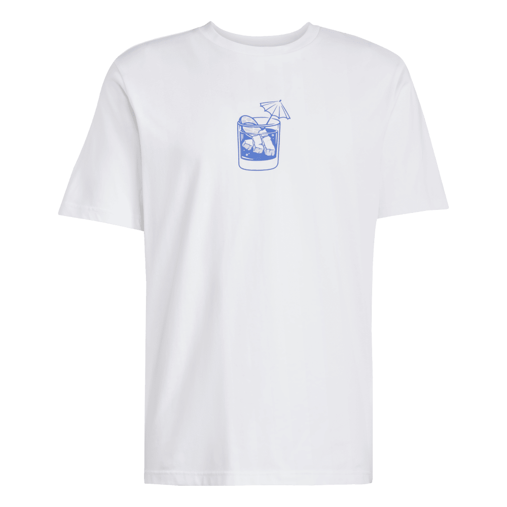 Adidas M L Drink Tee Camiseta Manga Corta blanco de hombre lifestyle