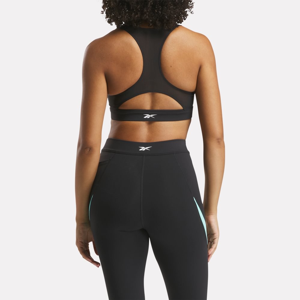 Reebok Lux Racer Bra - Cb Top negro de mujer para entrenamiento