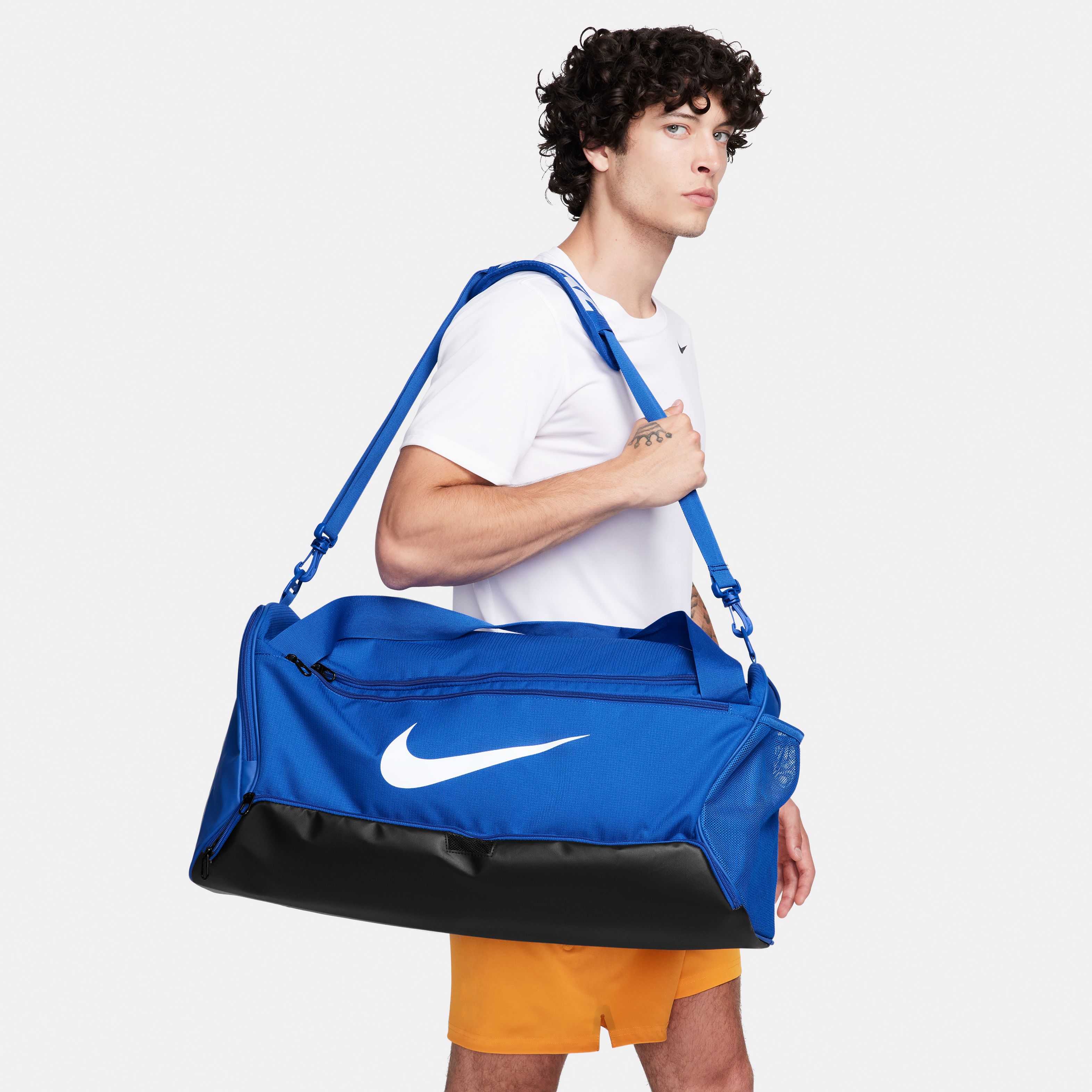 Nike Nk Brsla M Duff - 9.5 (60L) Maletín azul de hombre para entrenamiento
