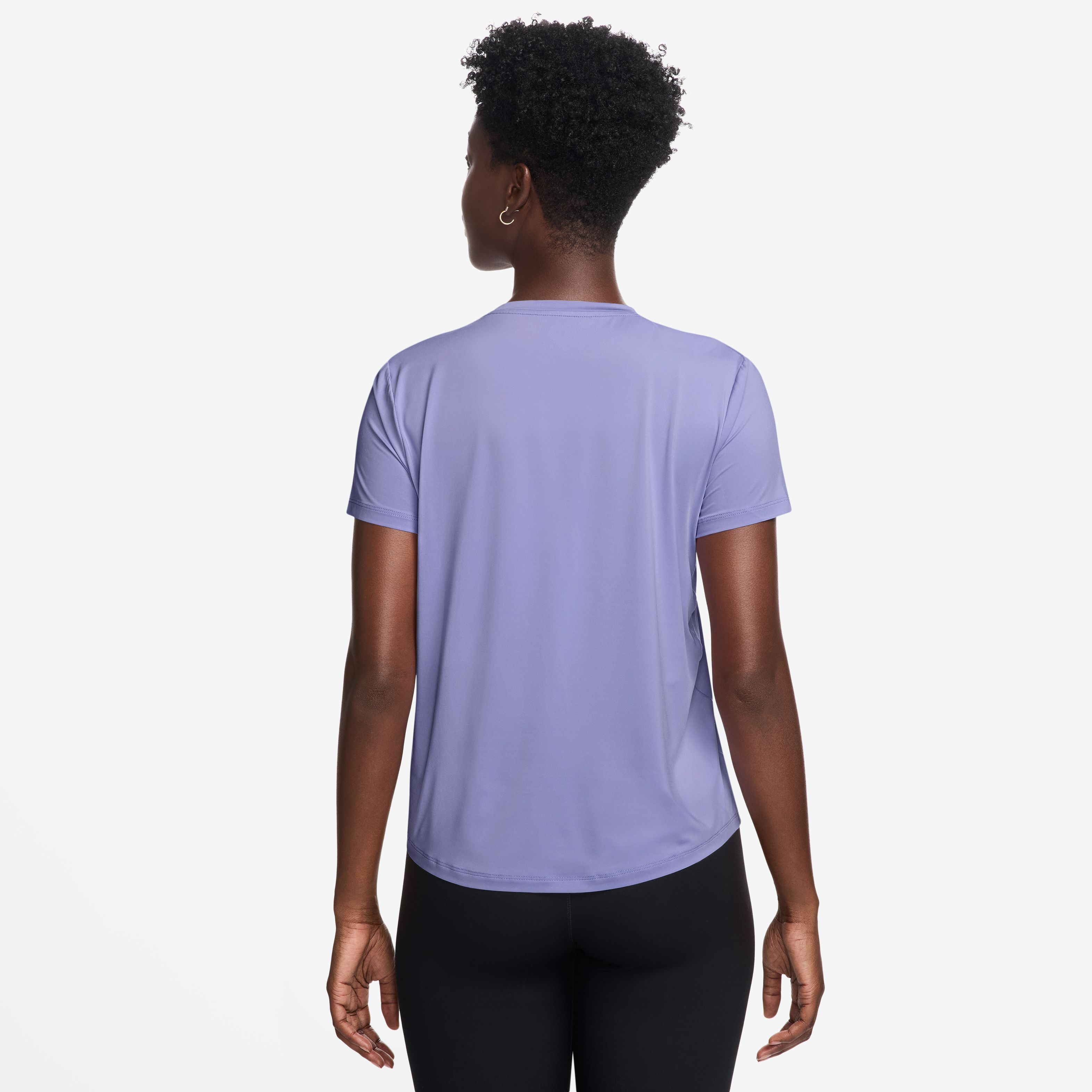 Nike W Nk One Classic Df Ss Top Camiseta Manga Corta morado de mujer para entrenamiento