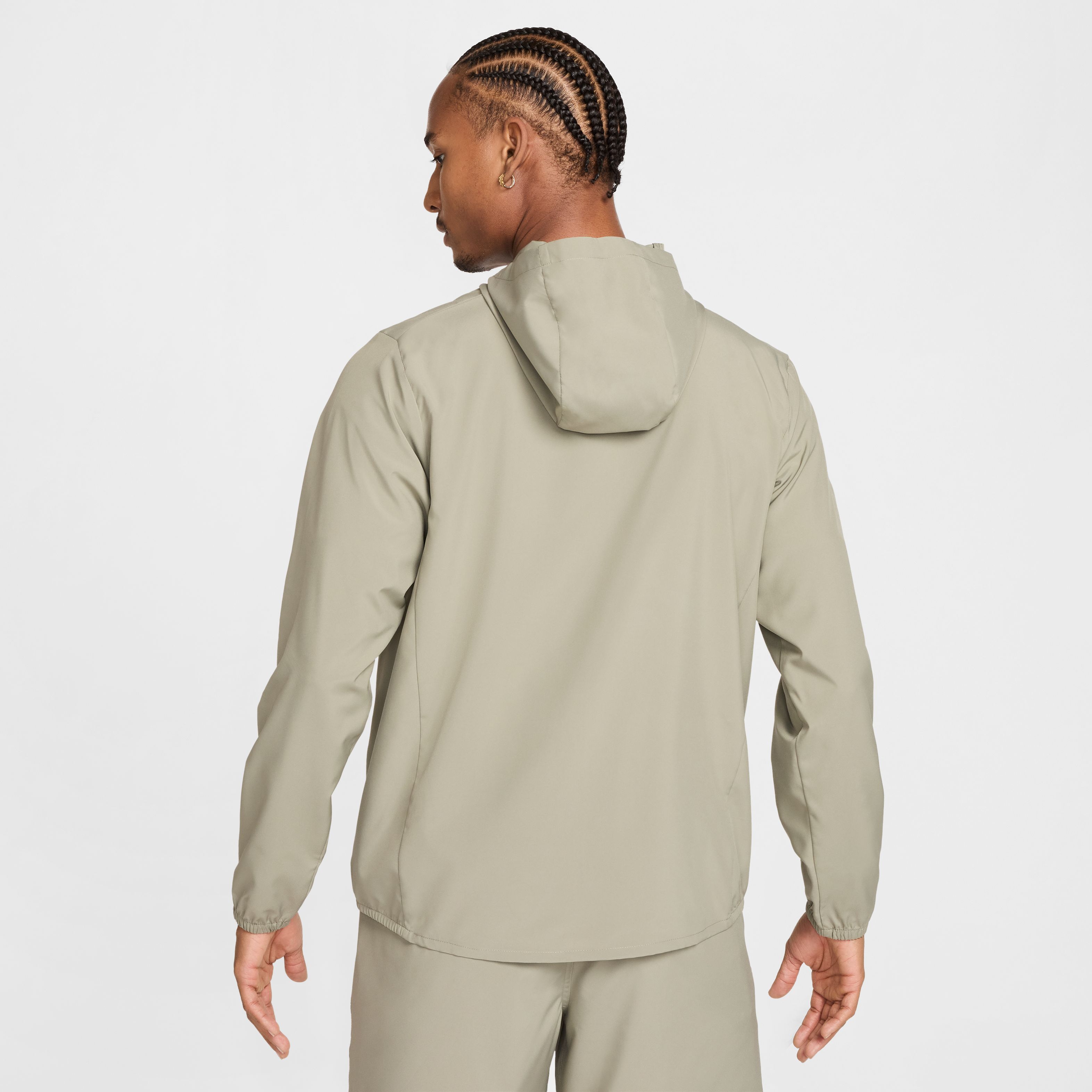 Nike M Nk Df Form Hd Jkt Swoosh Hoodie verde de hombre para entrenamiento