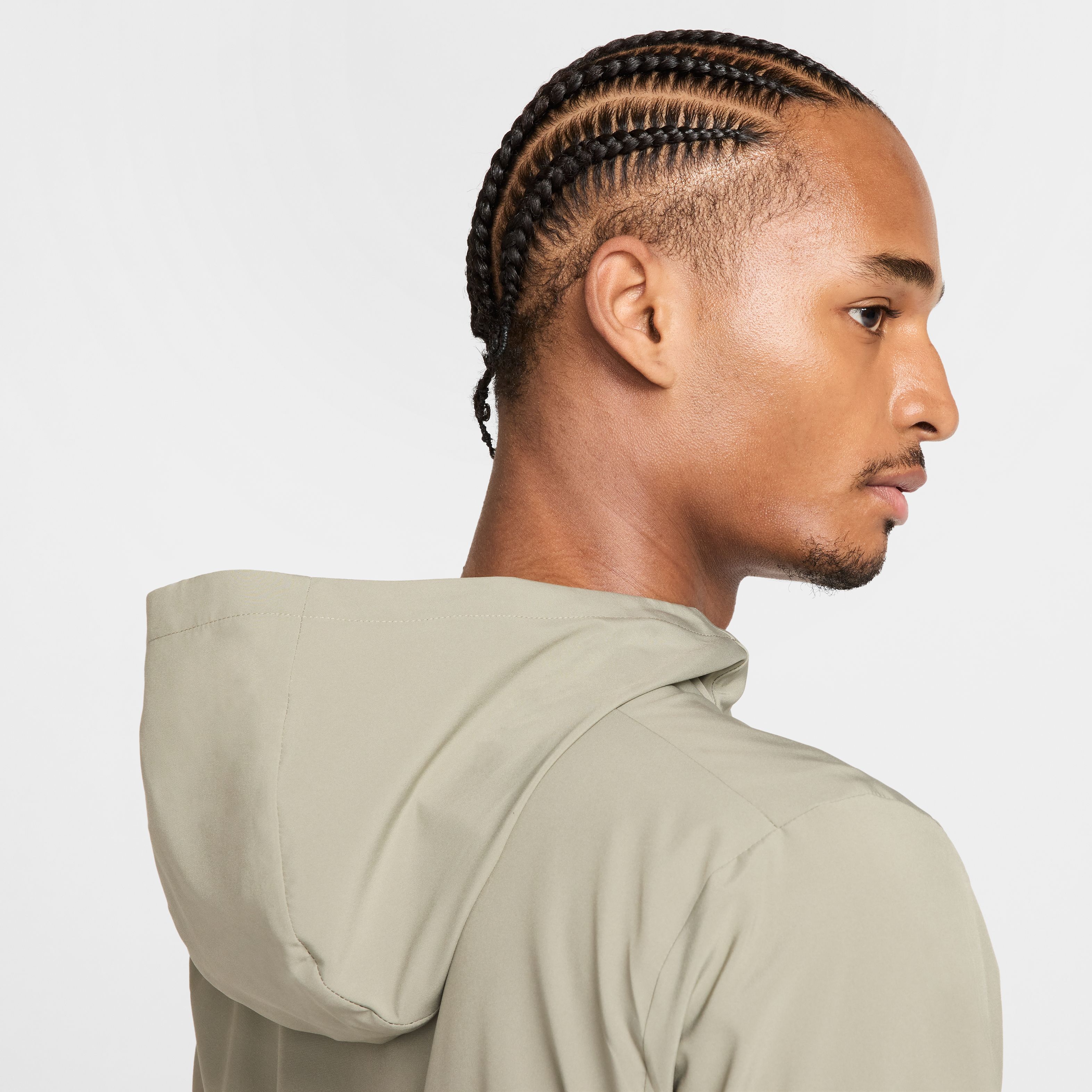 Nike M Nk Df Form Hd Jkt Swoosh Hoodie verde de hombre para entrenamiento
