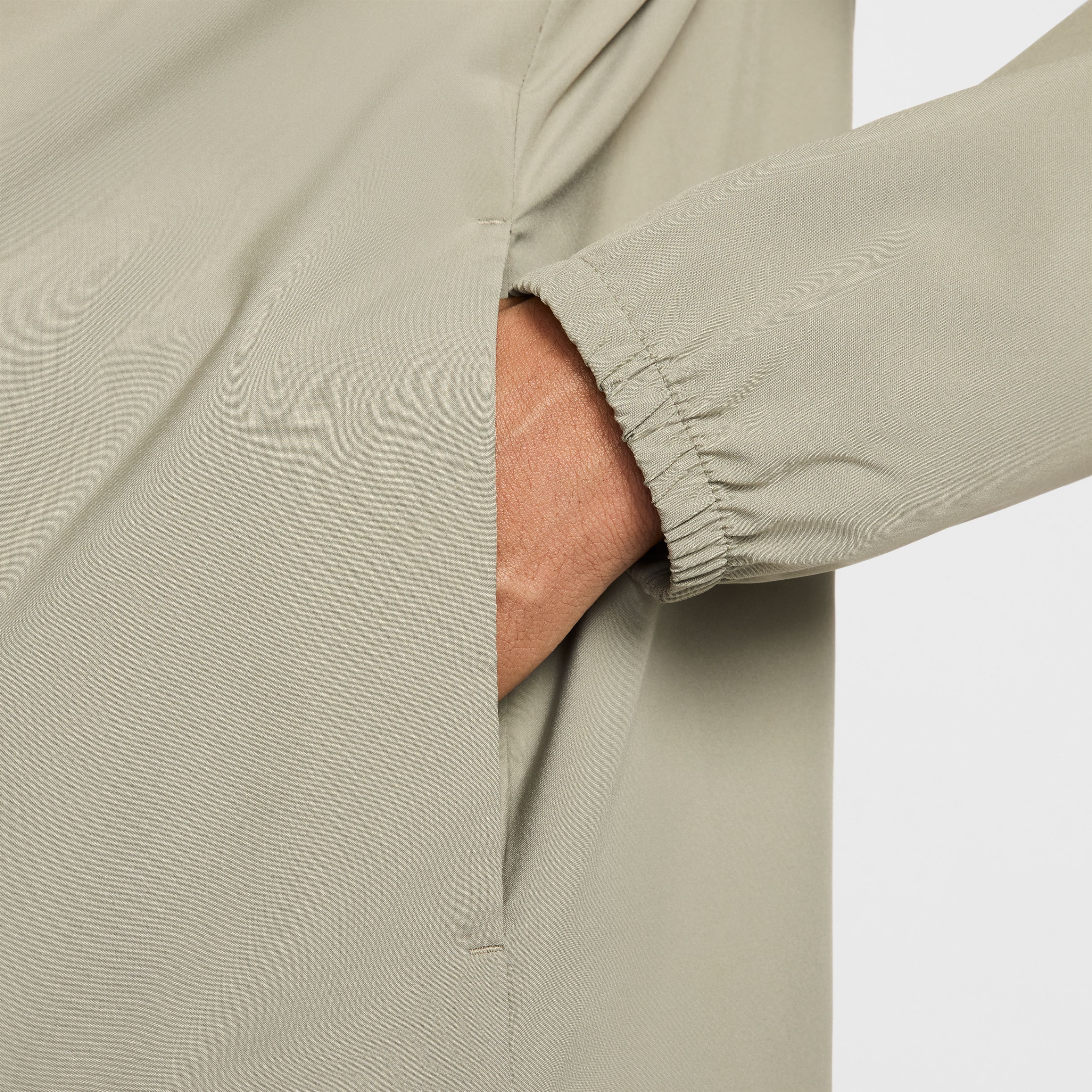 Nike M Nk Df Form Hd Jkt Swoosh Hoodie verde de hombre para entrenamiento
