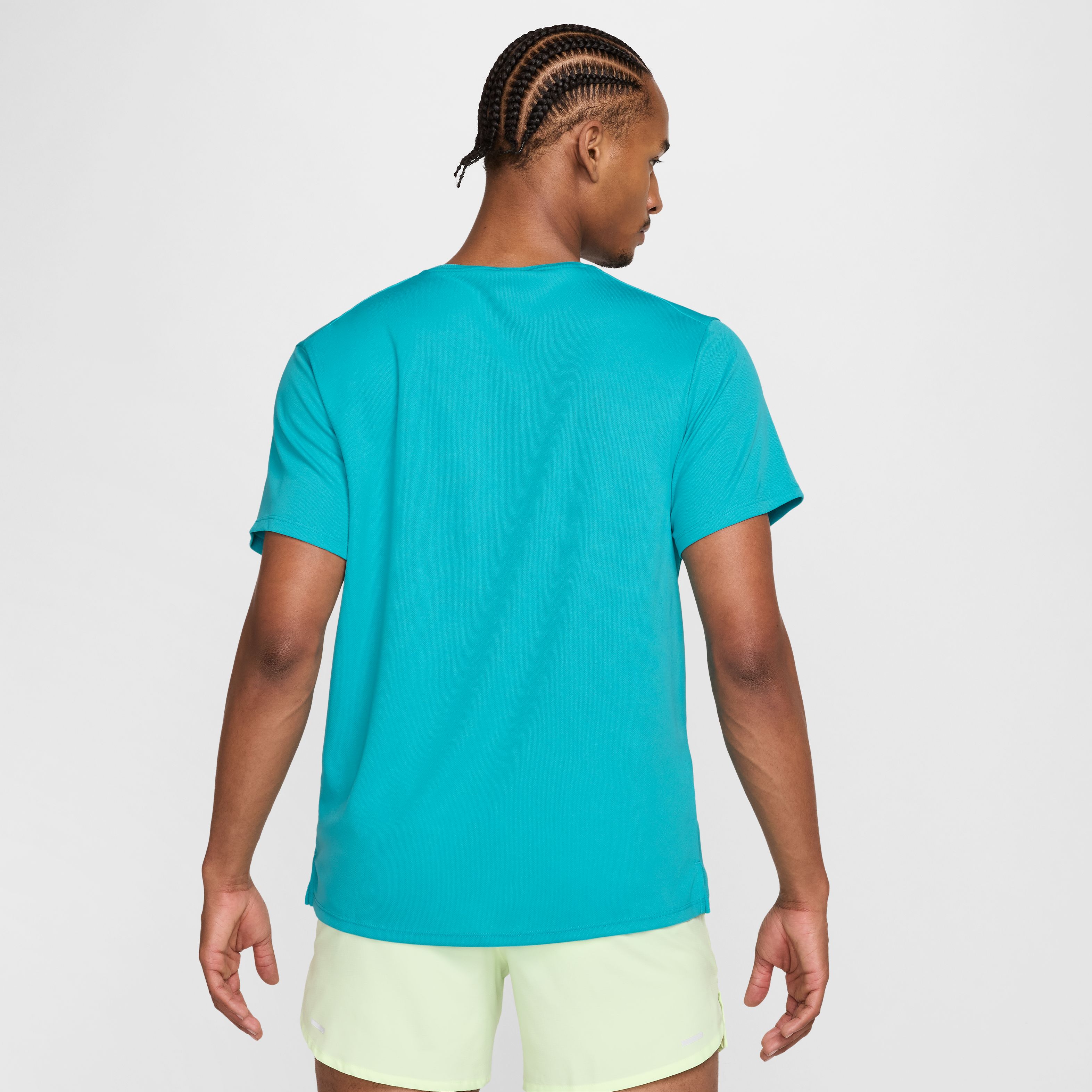 Nike M Nk Run Energy Miler Ss Top Camiseta Manga Corta verde de hombre para correr