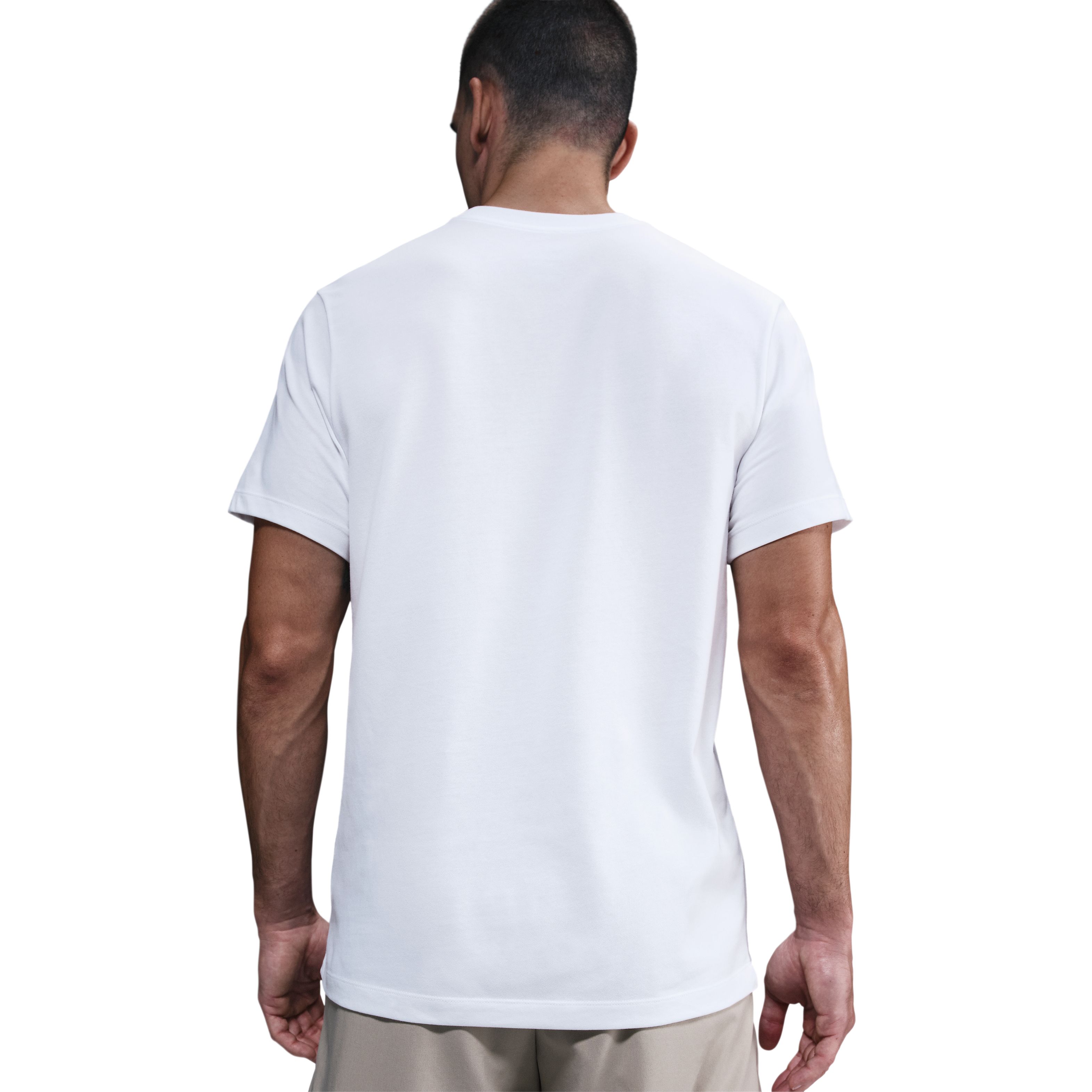 Nike M Nk Df Tee Brand Read Camiseta Manga Corta blanco de hombre para entrenamiento