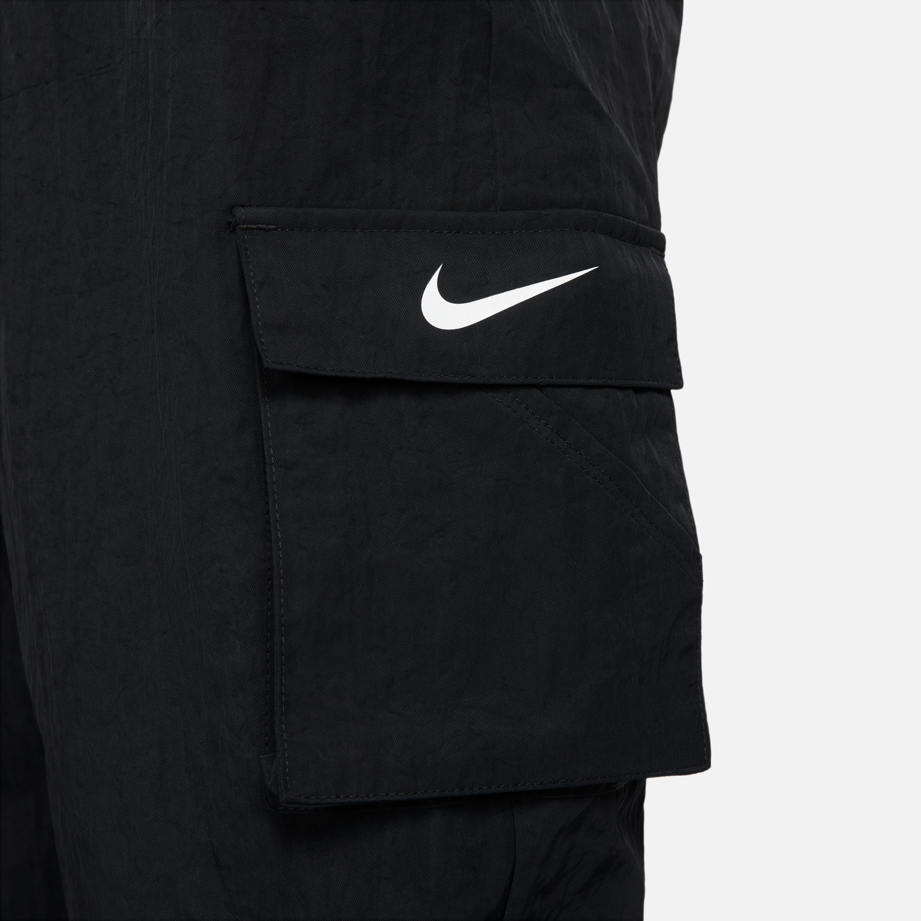 Nike W Nsw Essntl Wvn Hr Pnt Cargo Pantalón blanco de mujer lifestyle