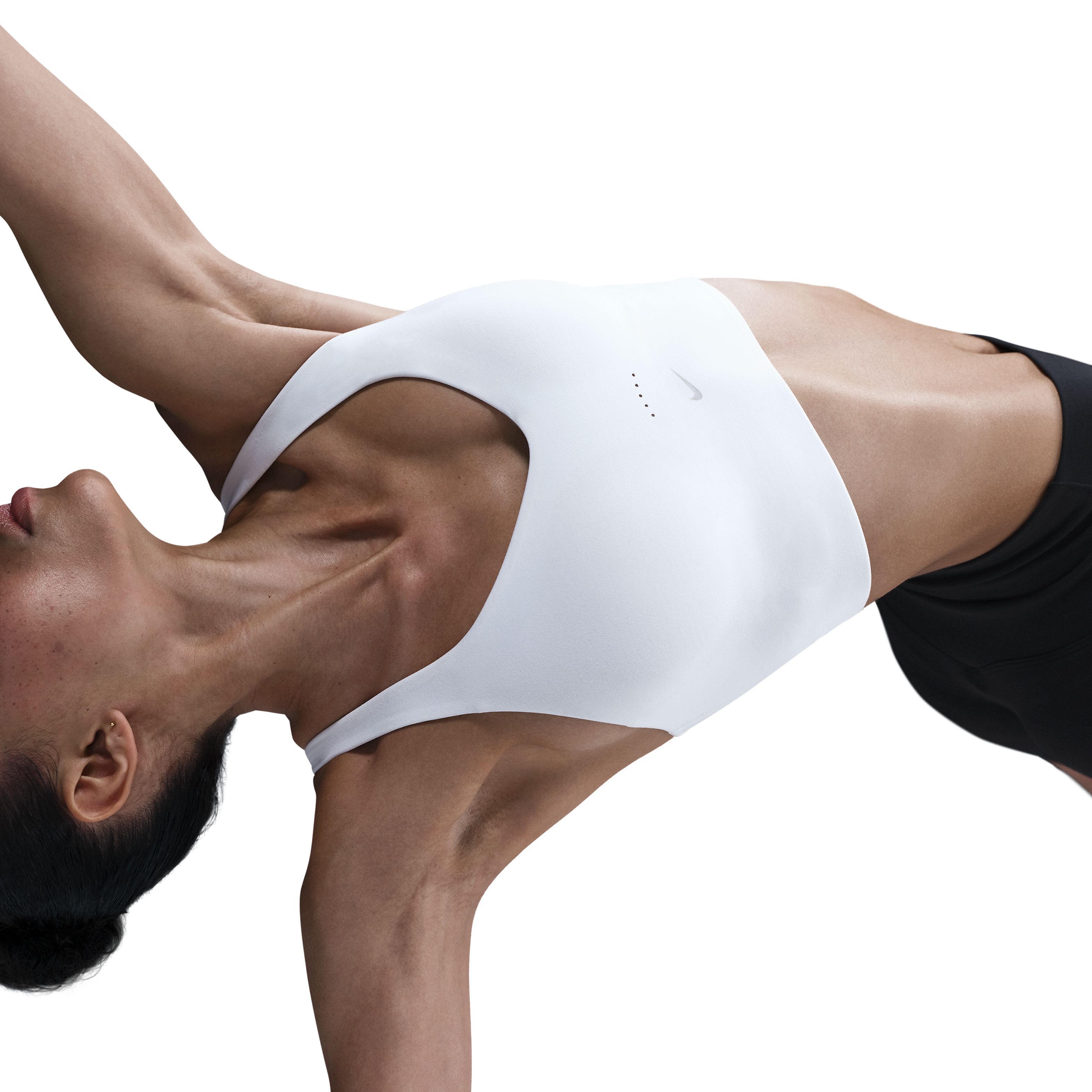 Nike W Nk Alate Ll Ms Bra Top blanco de mujer para entrenamiento