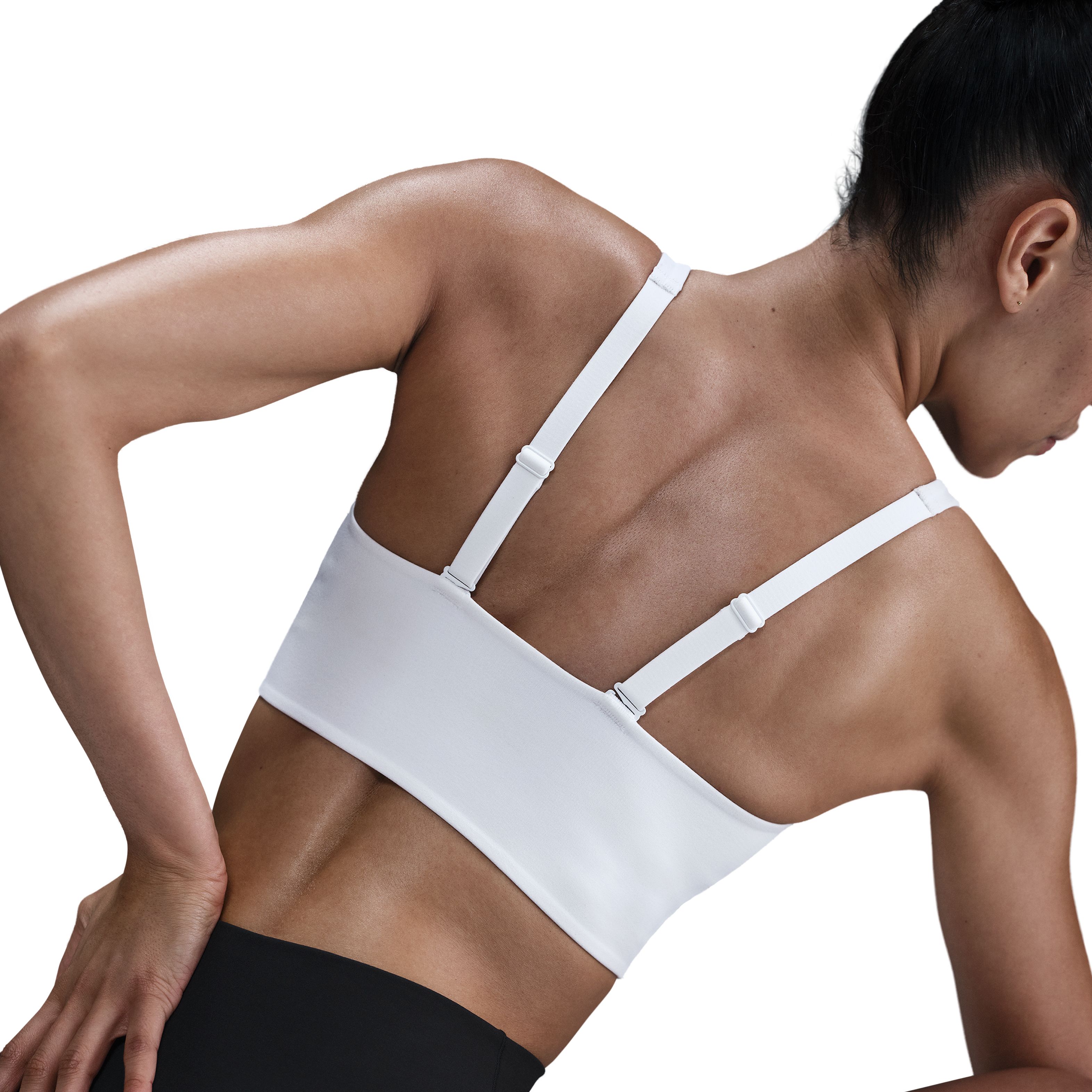Nike W Nk Alate Ll Ms Bra Top blanco de mujer para entrenamiento