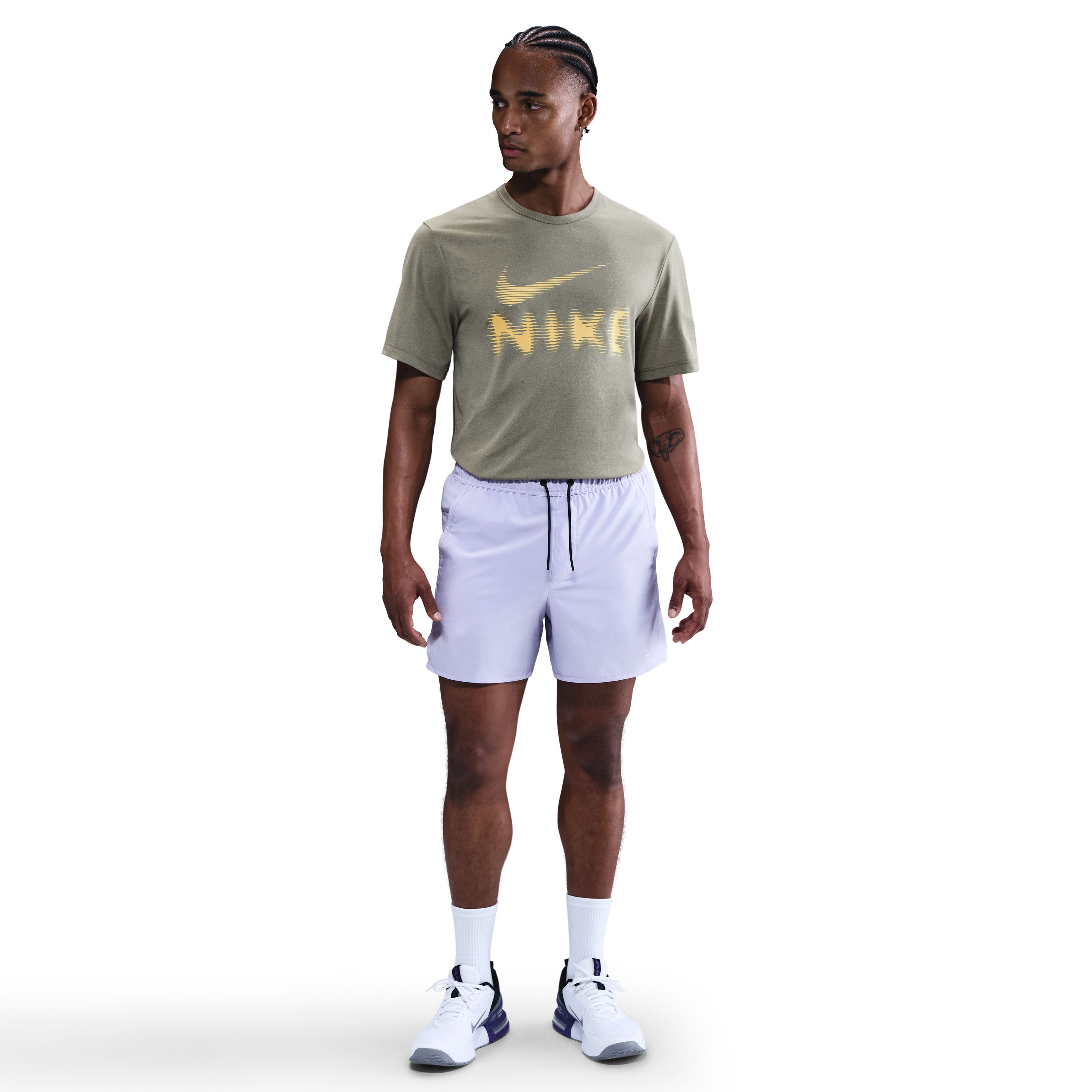 Nike M Nk Df Uv Hyverse Gfx Ss Camiseta Manga Corta verde de hombre para entrenamiento