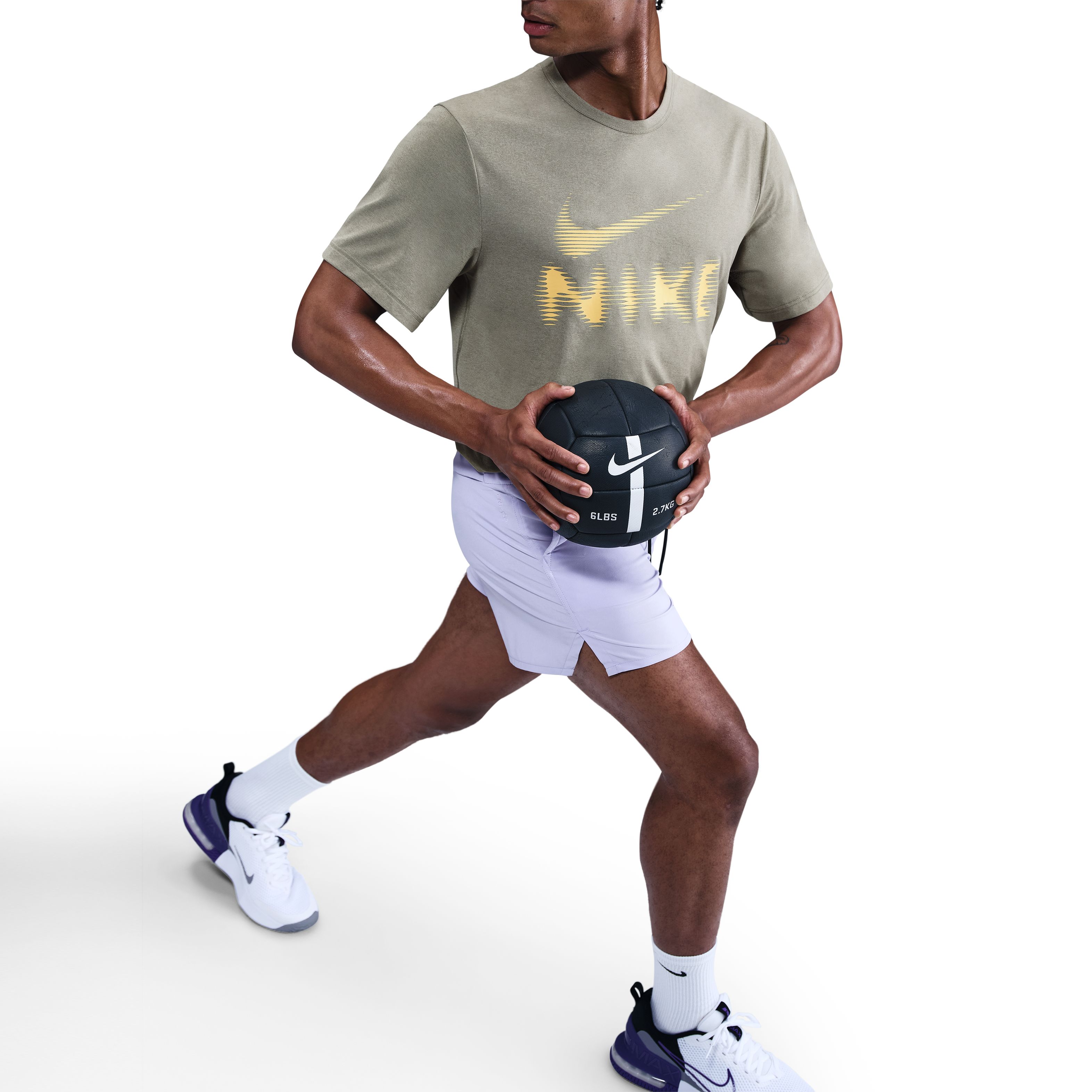 Nike M Nk Df Uv Hyverse Gfx Ss Camiseta Manga Corta verde de hombre para entrenamiento