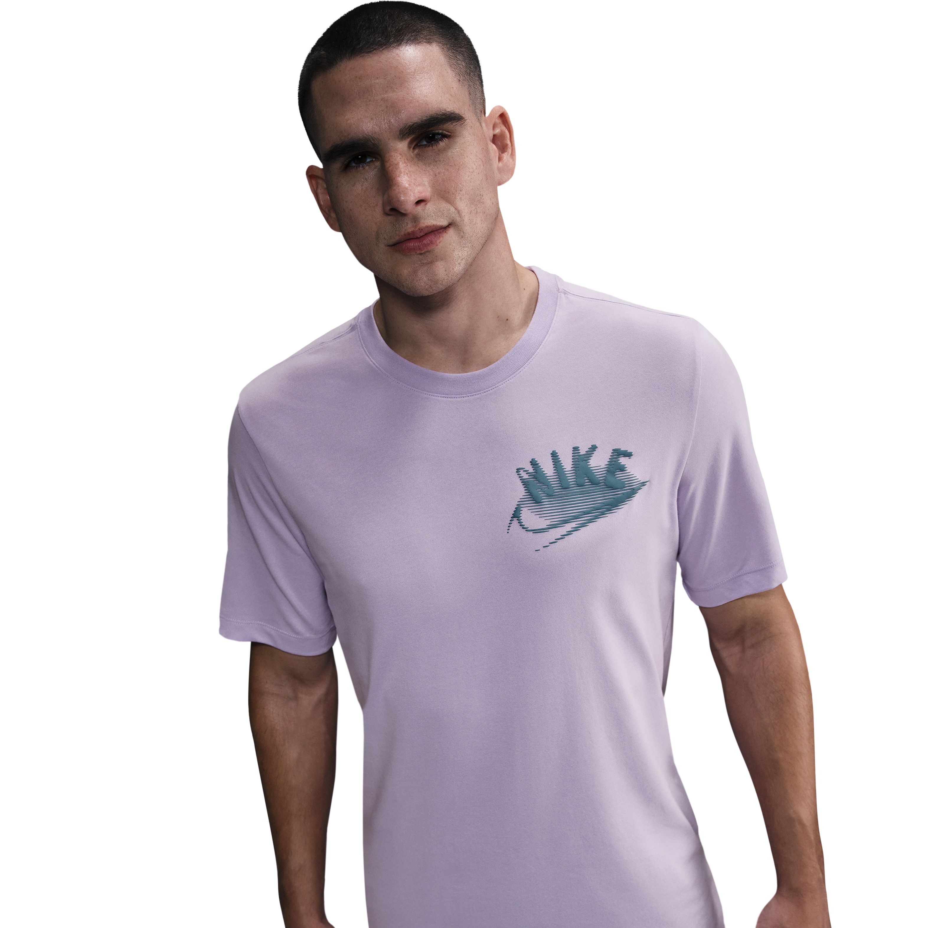 Nike M Nk Df Tee Brand Read Camiseta Manga Corta morado de hombre para entrenamiento
