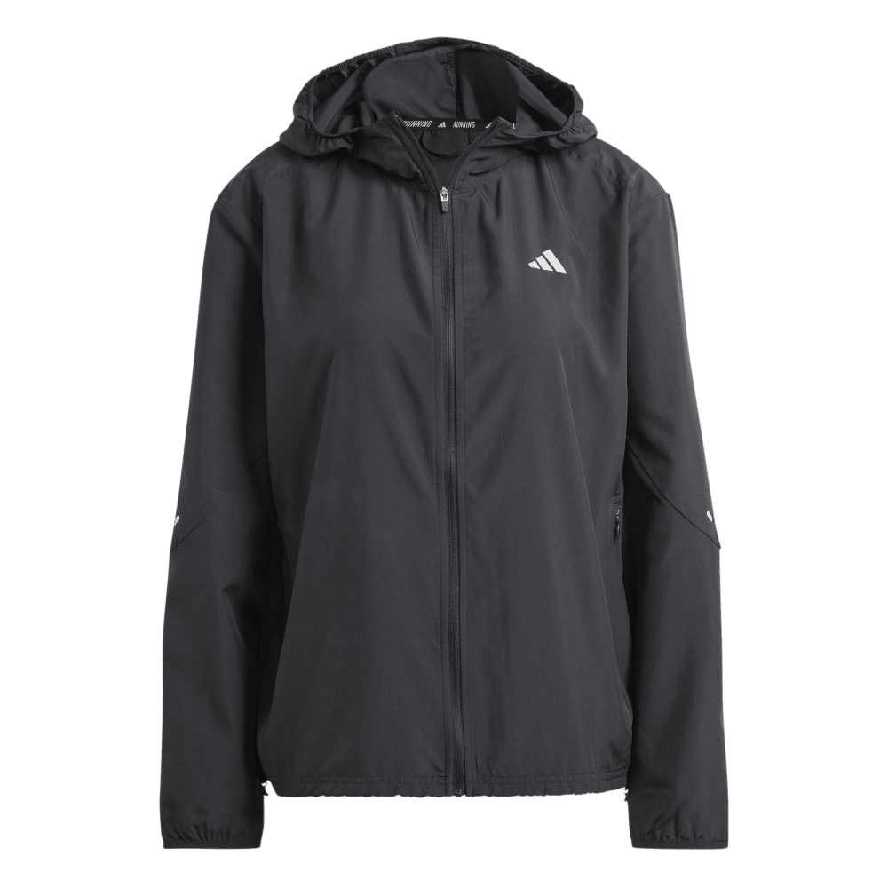 adidas run it jacket chaqueta negro de mujer para correr