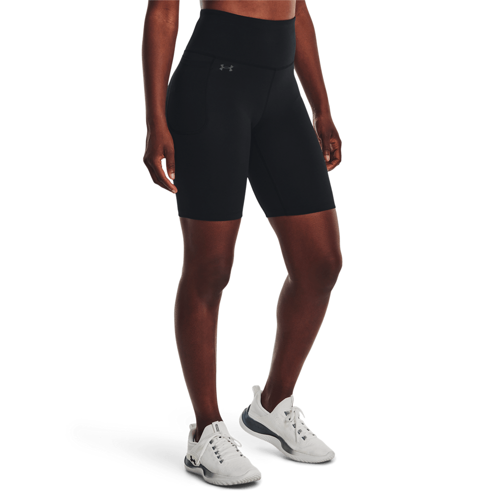 UA Ion Bike Short negro de mujer para entrenamiento