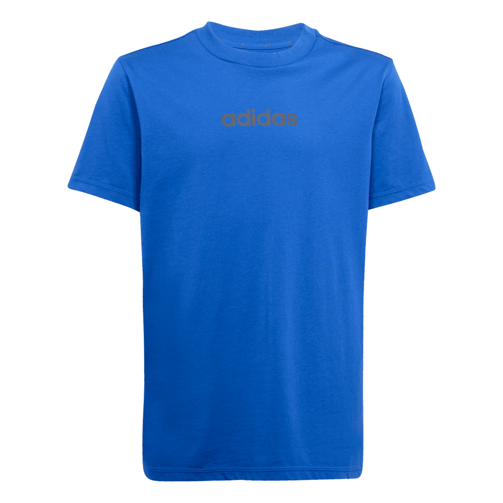 Adidas J Lin Tee 160 Camiseta Manga Corta azul de niño lifestyle