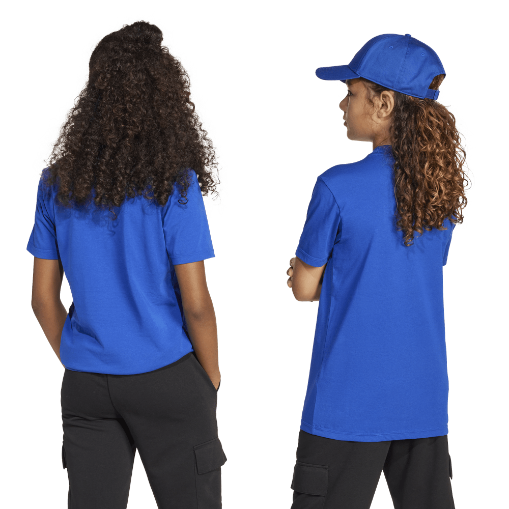 Adidas J Lin Tee 160 Camiseta Manga Corta azul de niño lifestyle