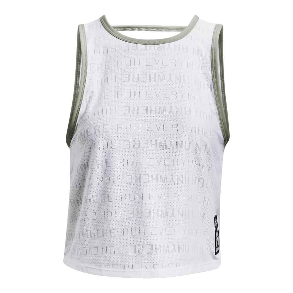 UA  Anywhere Tank Camiseta Manga Sisa blanco de mujer para correr