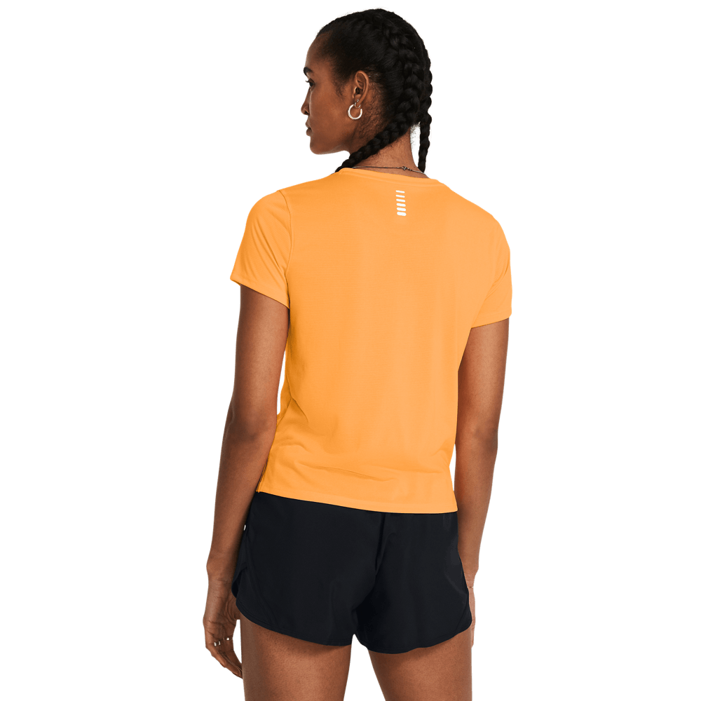 UA Streaker Ss Camiseta Manga Corta naranja de mujer para correr