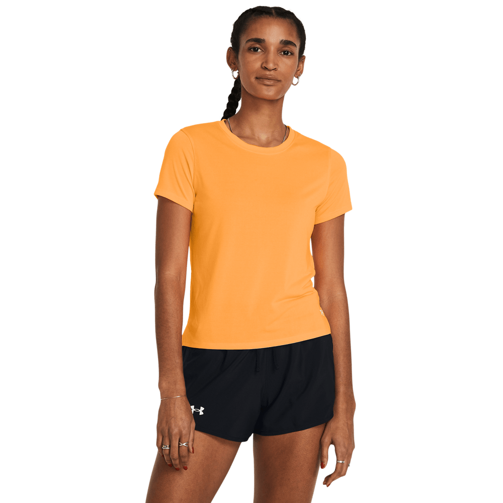 UA Streaker Ss Camiseta Manga Corta naranja de mujer para correr