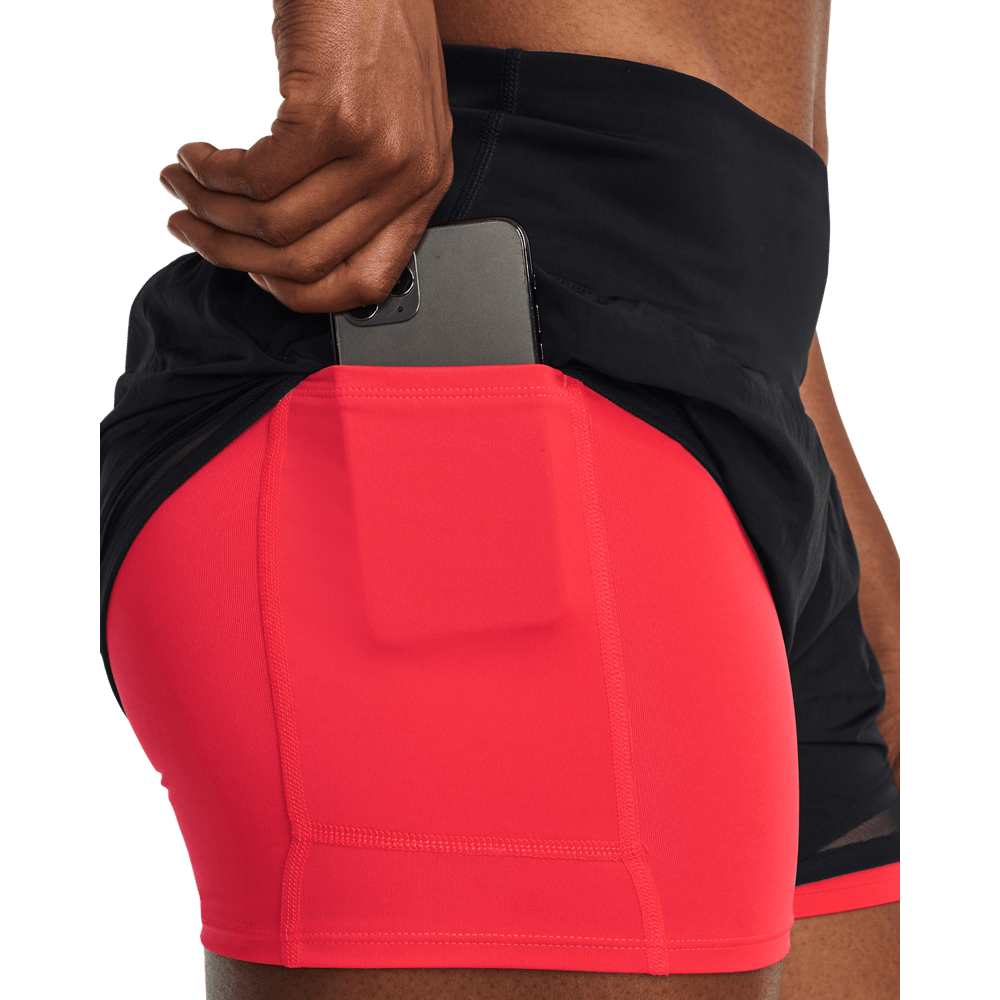 UA  Anywhere Short Pantaloneta negro de mujer para correr