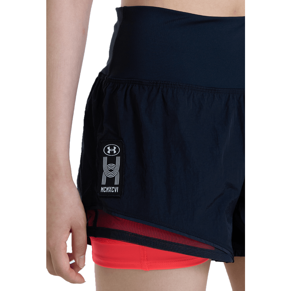 UA  Anywhere Short Pantaloneta negro de mujer para correr