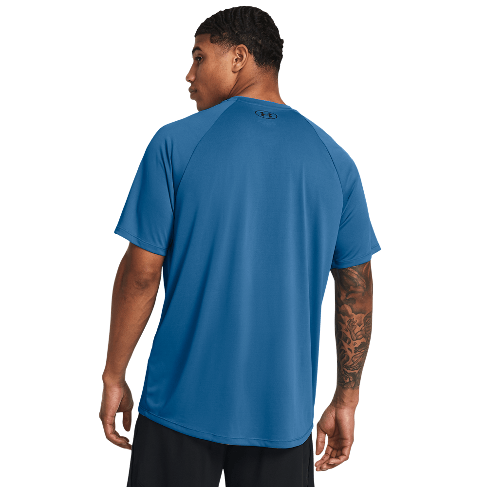 UA Tech 2.0 Ss Tee Camiseta Manga Corta azul de hombre para entrenamiento