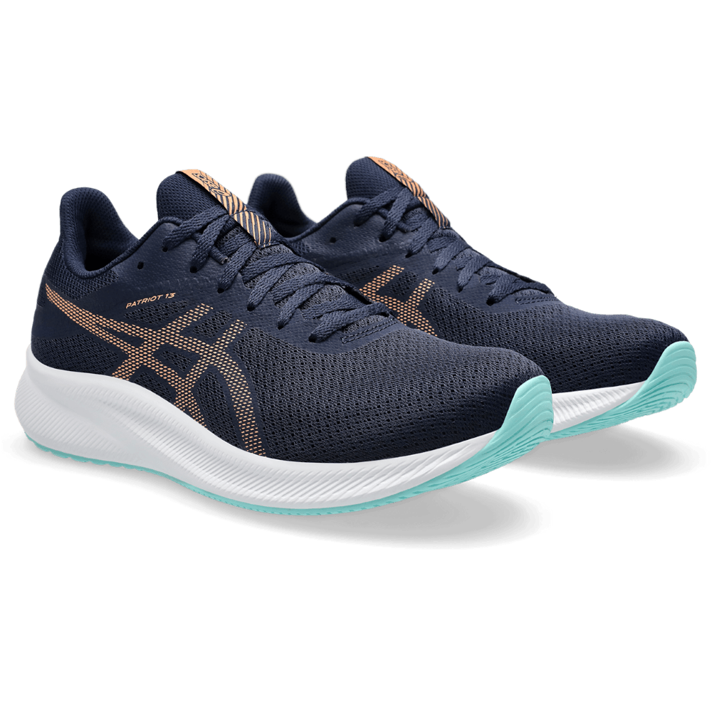 Asics Patriot 13 Tenis azul de hombre para correr