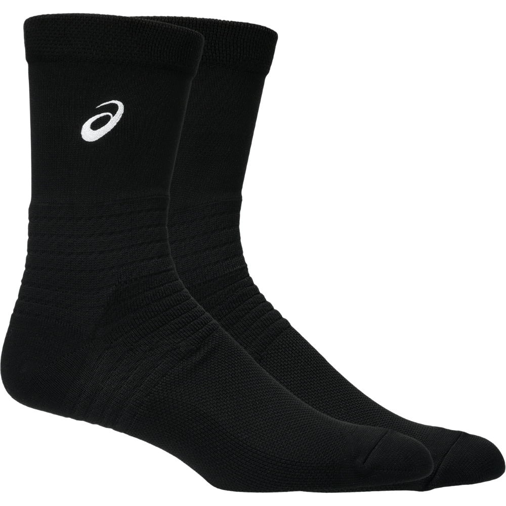 Asics Asics Resolution Crew Medias negro unisex para tenis