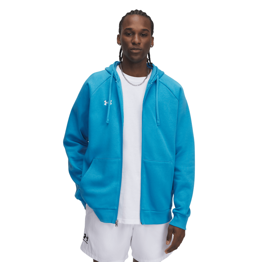 UA Al Flce Fz Hoodie Chaqueta azul de hombre para entrenamiento