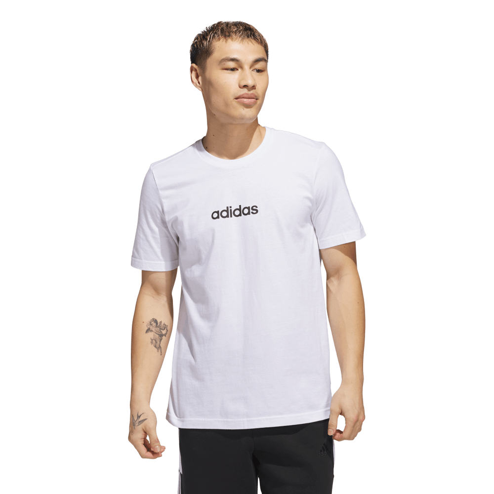 Adidas M Lin Sj T Camiseta Manga Corta blanco de hombre lifestyle