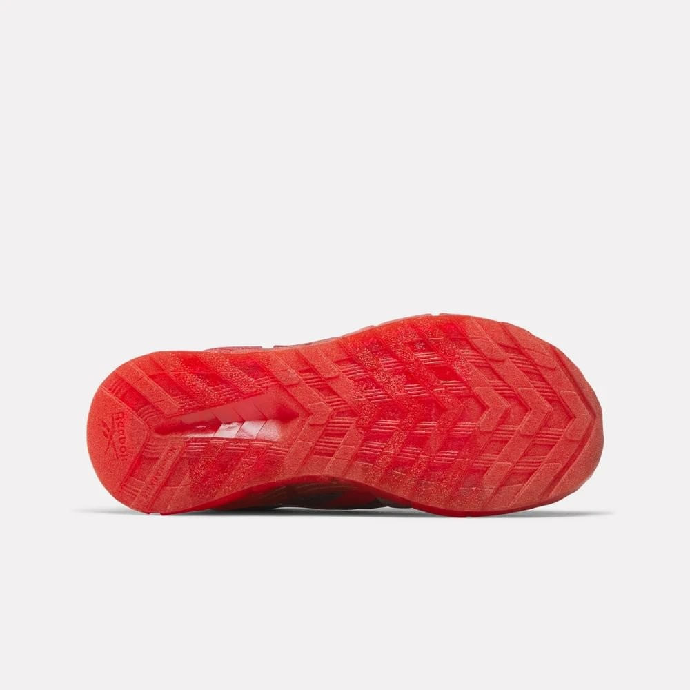Reebok Zig N Glow 2 Elastic Lace Tenis gris de niño para correr