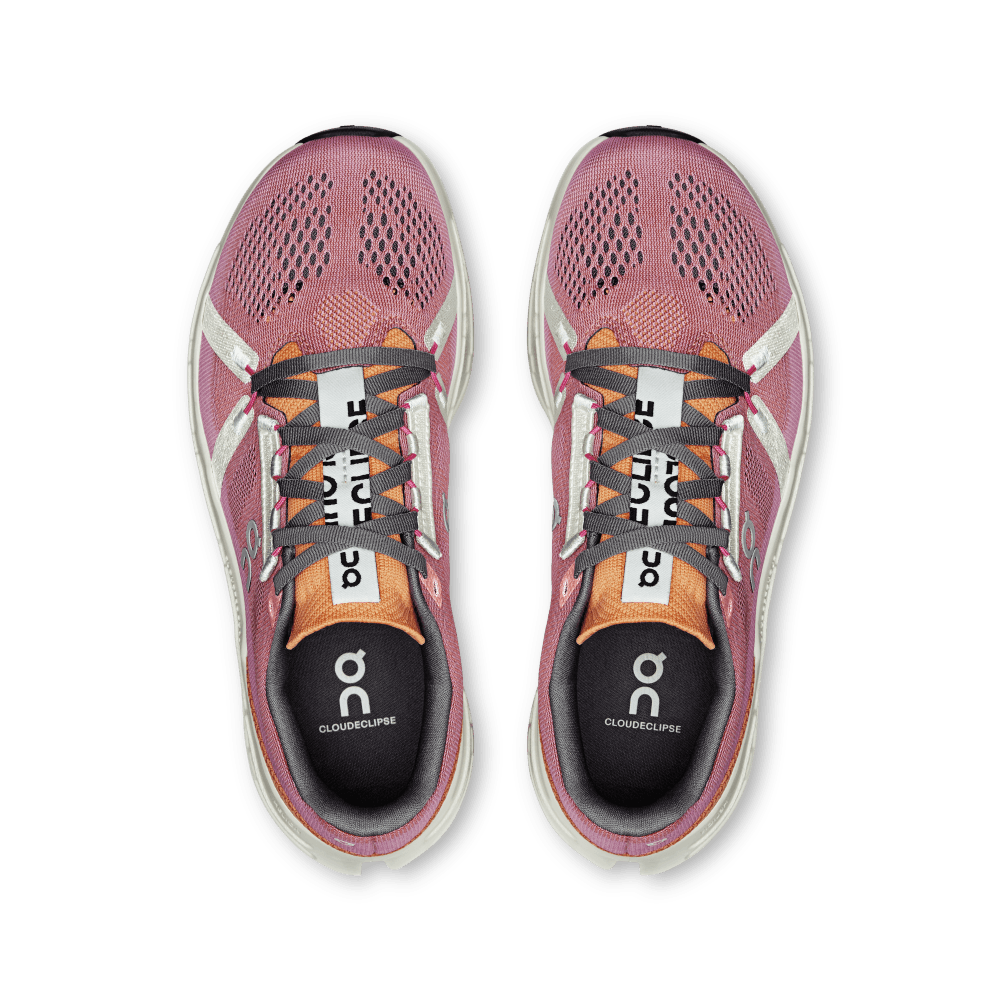 On Cloudeclipse Tenis naranja de mujer para correr