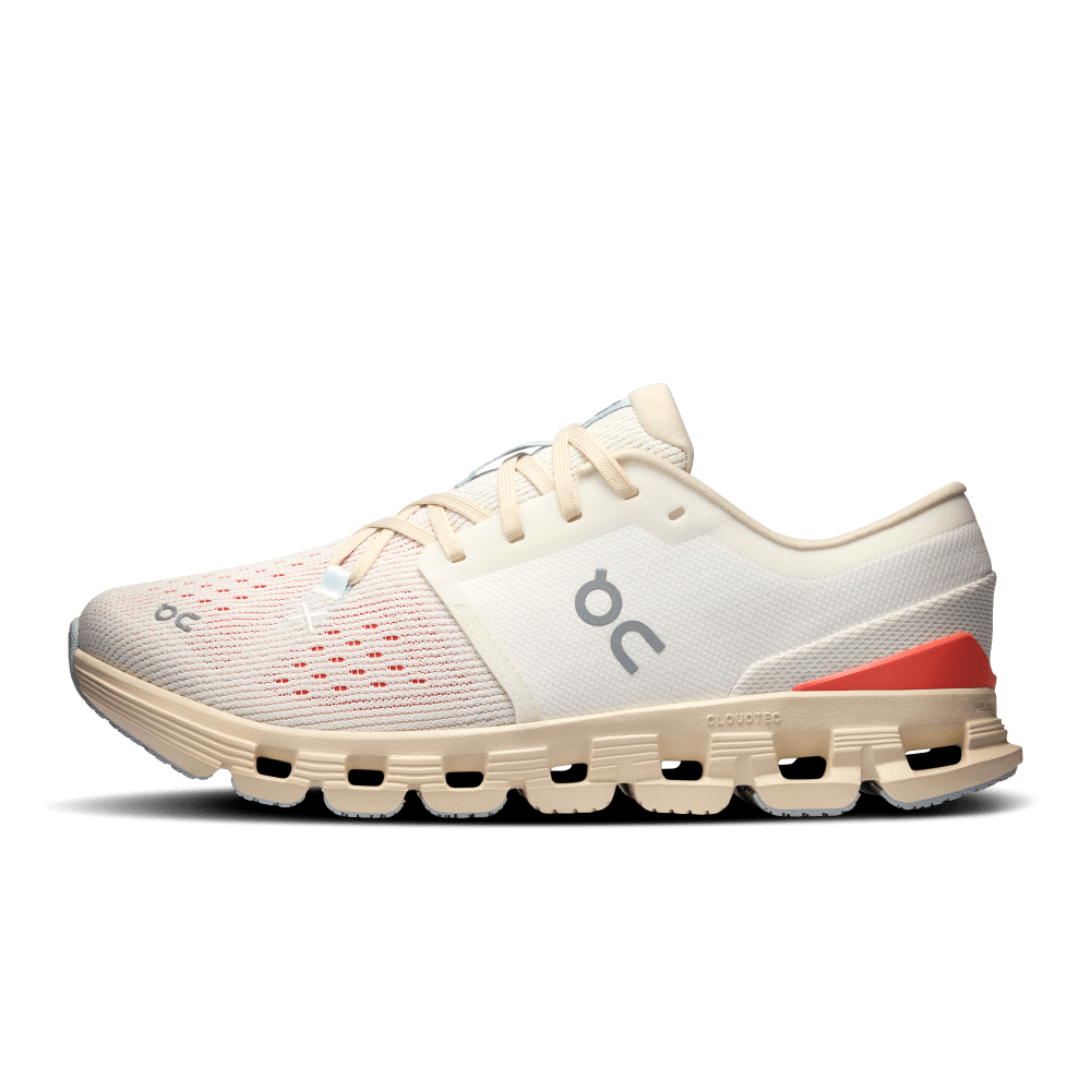 On Cloud X 4 Tenis gris de mujer para entrenamiento