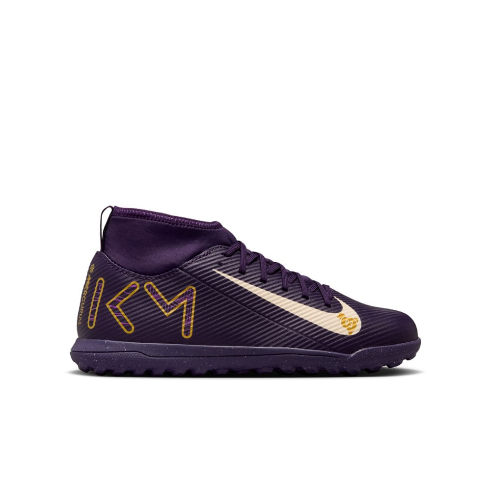 Nike Jr Superfly 10 Club Kylian Mbappé Tf Guayos morado de niño para futbol