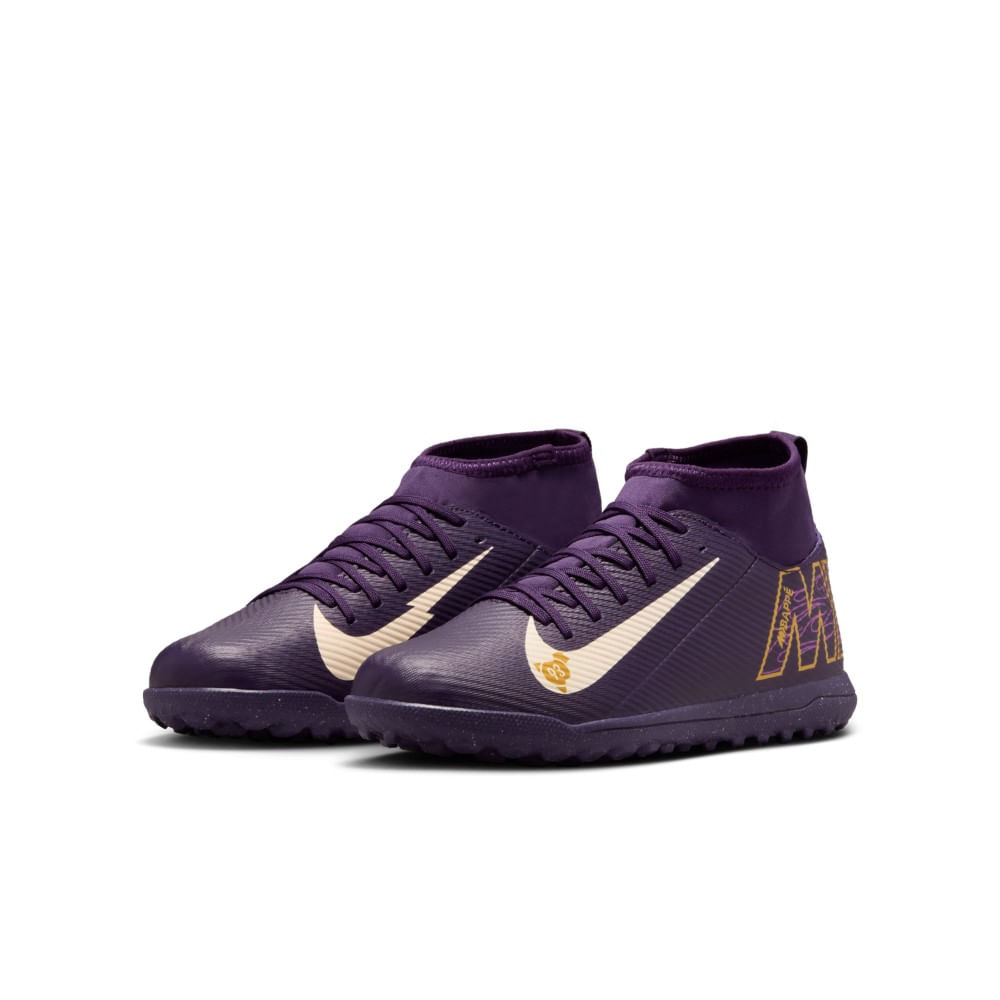 Nike Jr Superfly 10 Club Kylian Mbappé Tf Guayos morado de niño para futbol