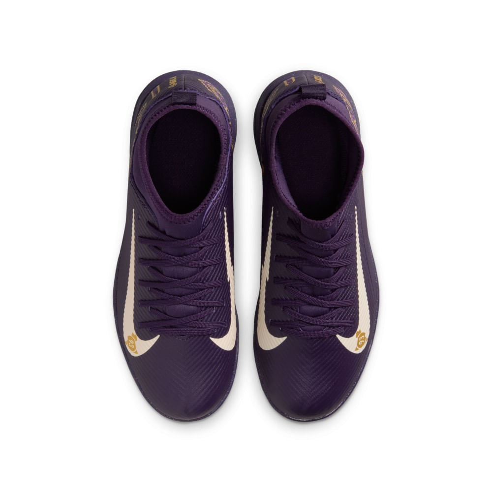 Nike Jr Superfly 10 Club Kylian Mbappé Tf Guayos morado de niño para futbol